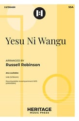 Yesu Ni Wangu SAB choral sheet music cover